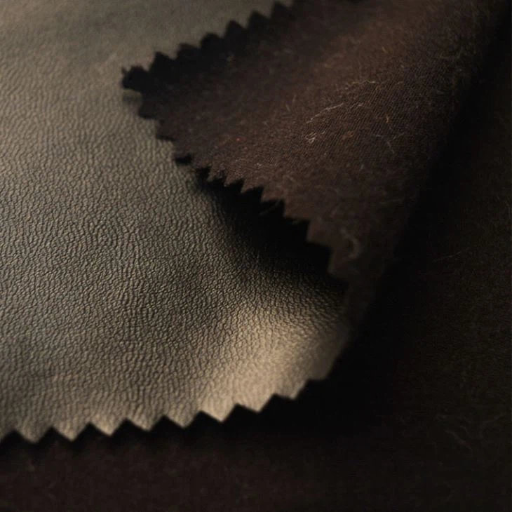 PU Leather Velour Fabric For Pants
