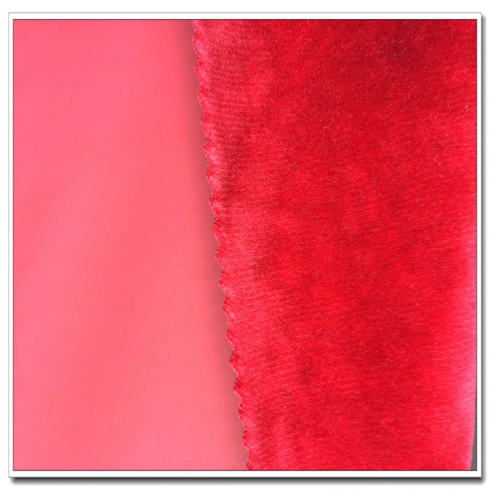 PU Leather Velour Fabric For Pants