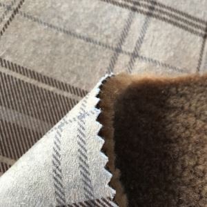 Poliester suede kulit suede dengan kain bulu fauc