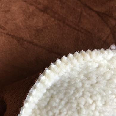 Suede Bond Sponge With Sherpa