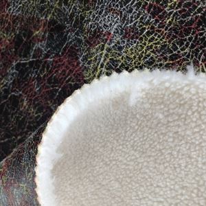 Suede sintetik dengan sutera untuk pakaian